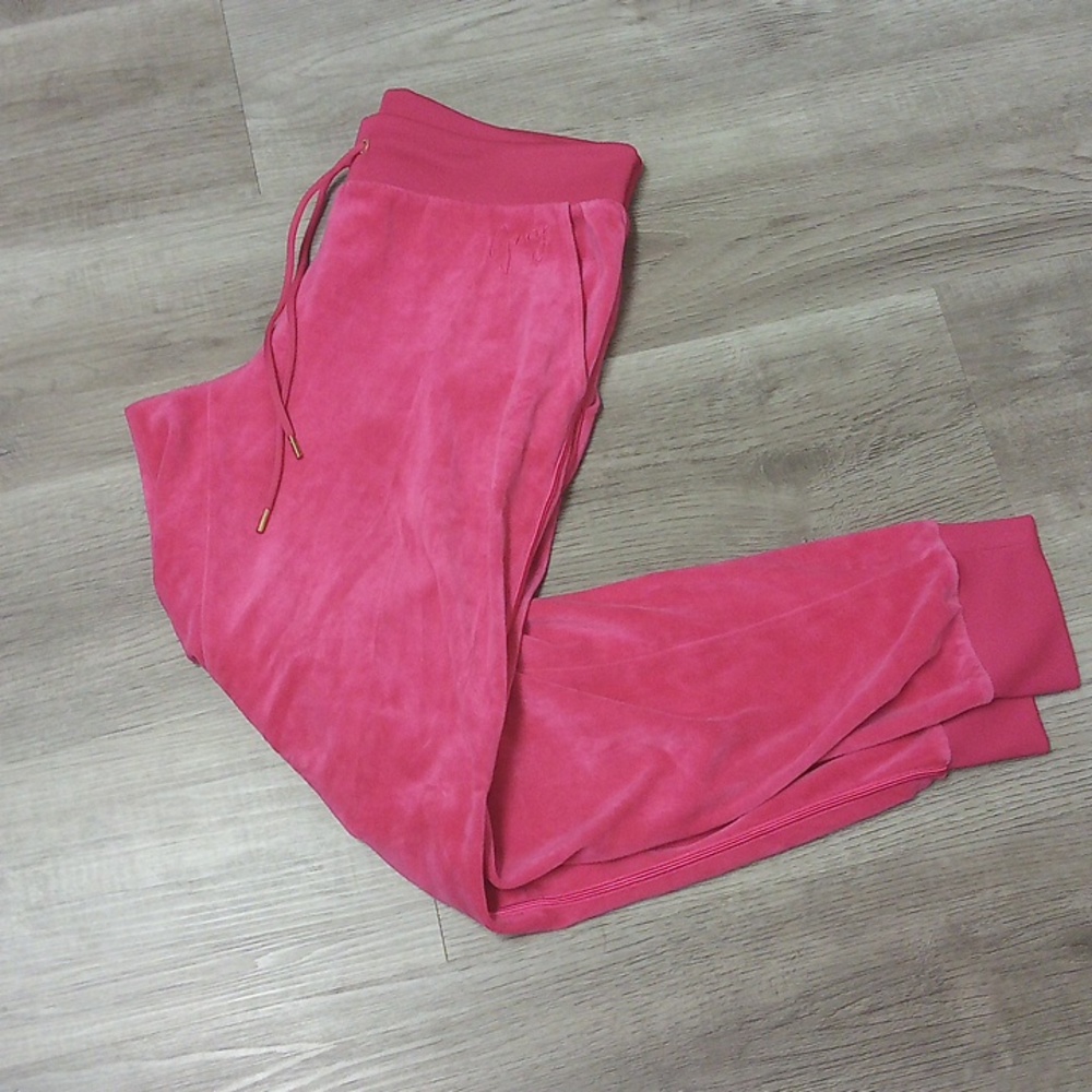 Juicy Couture Pink Velour Joggers
